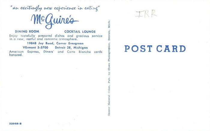 McGuires - Postcard (newer photo)